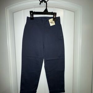 Ralph Lauren Blue Chinos High-Waisted Tapered Fit